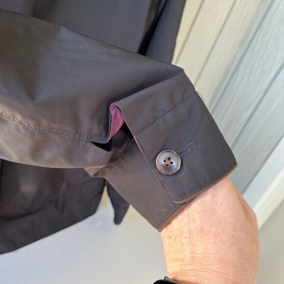 Peter Millar Reversible Canton Field Jacket Black/Grape Faux Suede Trim, Size L - Picture 16 of 16